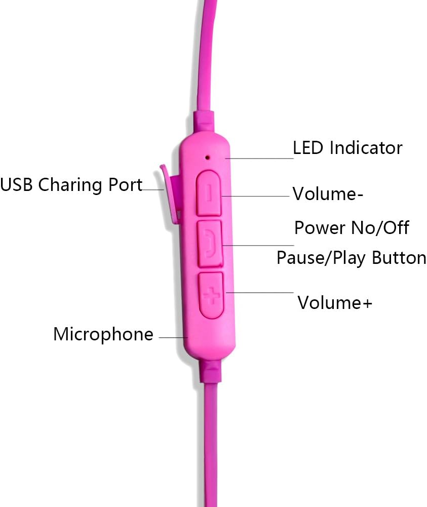 Mini Invisible Bluetooth Earbud,V4.1 Stereo Wireless Bluetooth Earphone with Built-in Mic,Sports Noise Cancelling in-Ear Headphone for iPhone Samsung and Other Android Phones (pink5)
