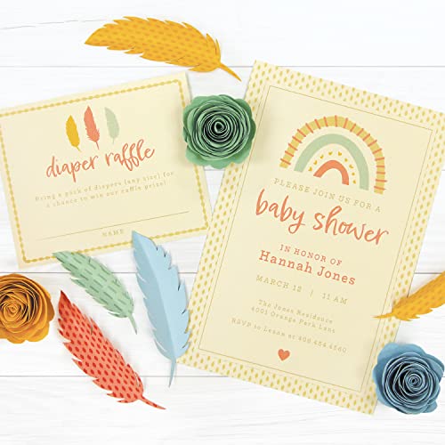 Printworks Boho Rainbow Cardstock, 5 Assorted Colors, Solid Core, 200 Sheets, 8.5” X 11” (00605) #TOP4