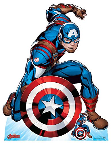 Découpe en carton Captain America taille réelle de 131x101 cm