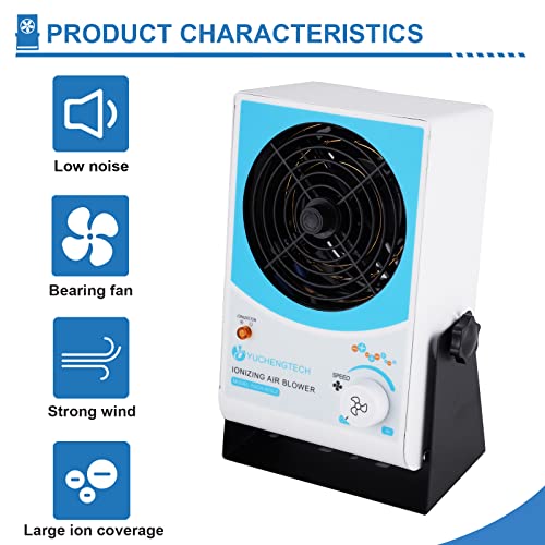 Yuchengtech EN-WHBS-QZFH Ionizing Air Blower Anti Static Ionizer Esd Ionizer Fan Desktop Static Eliminator Fan Anti Static Fan thumb #3