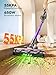 INTETURE Cordless Vacuum Cleaner, 650W 55KPA 70 Mins Vacuum Cleaners for Home, Anti-Tangle Stick Vacuum with Touch Screen, Wall Mount Charging, Upgraded Vacuum Cordless for Pet Hair/Carpet/Floors