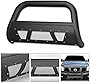 VXMOTOR for 2004/2005-2015 Nissan Titan ; Armada Matte Black Studded Mesh Bull Bar Brush Push Front Bumper Grill Grille Guard with Skid Plate