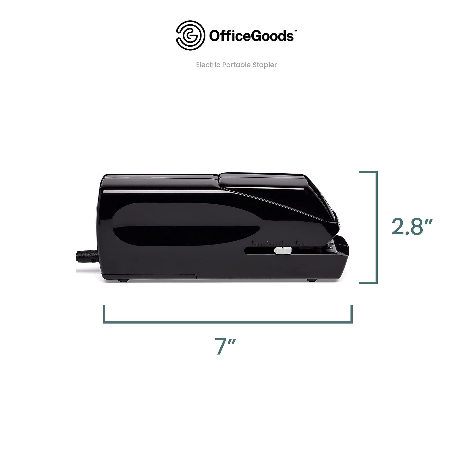 OfficeGoods Liberty Pro Electric Stapler Staples Up to 25 Papers Black | Staples up to 25 papers Easy to load standard staples Battery operated Perfect for Office Portable compact and jam-fre product thumbnail 5