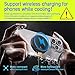 VALUEAGLE Magnetic Phone Cooler, ipad Cooler for Gaming,Live Streaming, Freeze in 15s, noiseless Cooling,for Phone/Tablet/iPad (Support Wireless Charging)