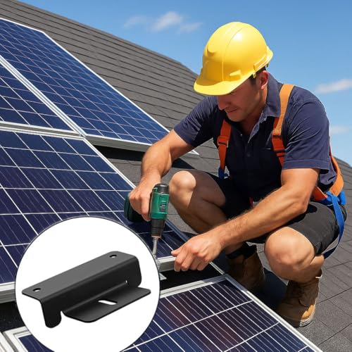 Solarpanel halterung,solarmodul halterung,PV modul halterung,für Solarmodulhalterungen,8PACK-Schwarz