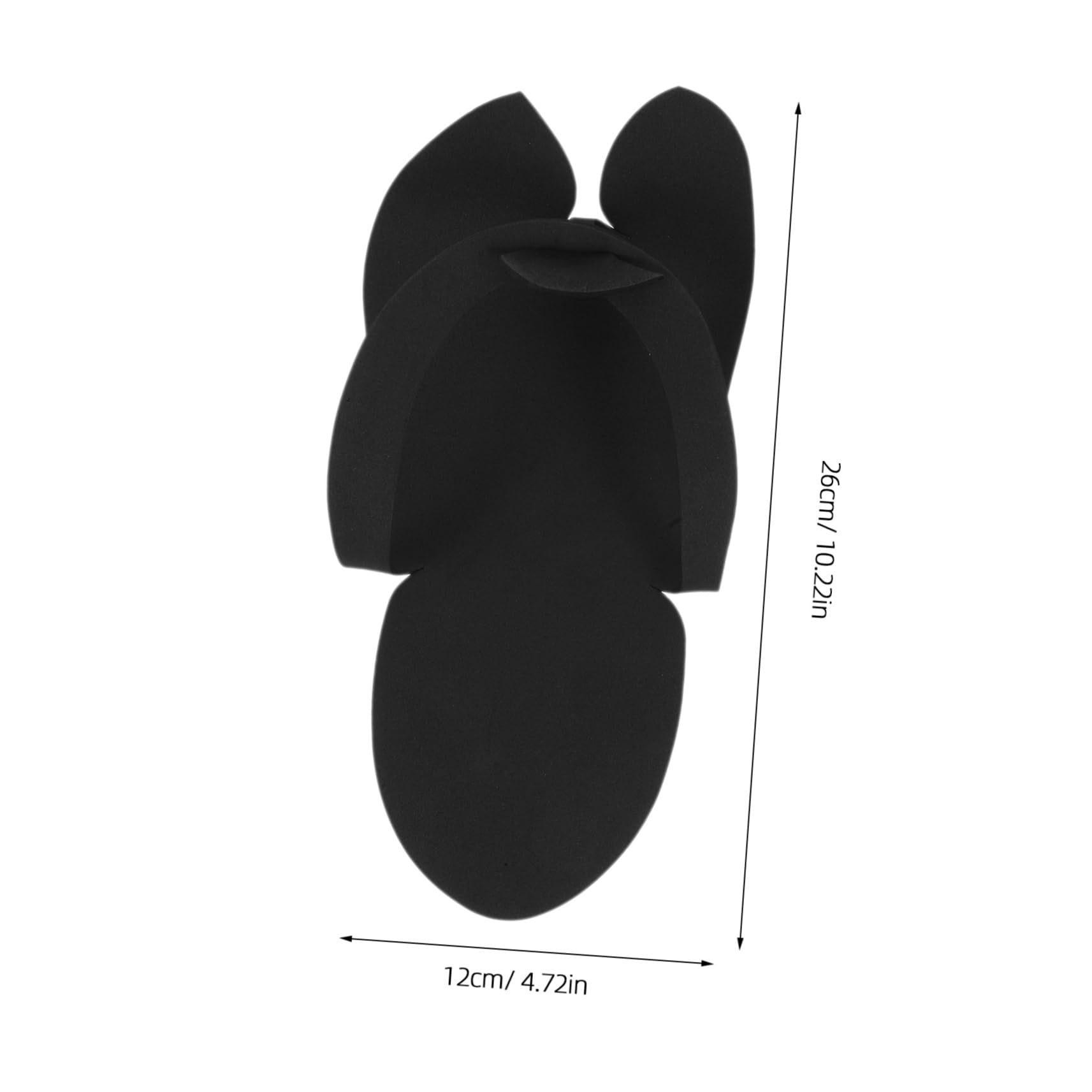 Healeved Comfortable Soft Disposable Slippers for Women 48 Pairs Eva Flip-flops Ideal for Home Travel Spa Party Random Color