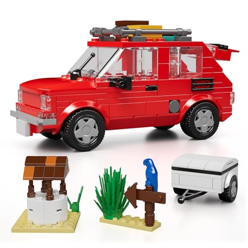 Mould King 24074 Wohnmobil Spielzeug Klemmbausteine 126P Camper Wohnmobil Modellauto Bausteine mit Camping Van Bausatz Kompatibel mit Andere Marken(393 Teile)
