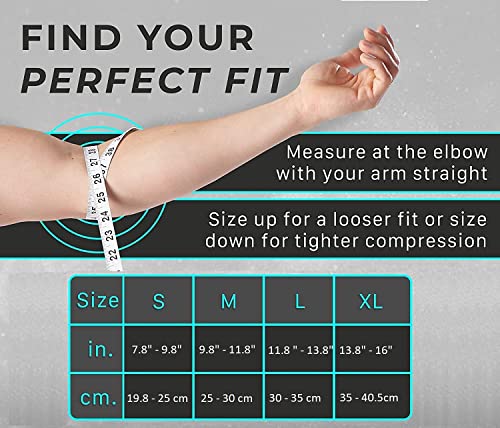 Image of Kobo Elbow Support Compression Sleeve Brace For Pain Relief Tendonitis Arthritis Sports Badminton Tennis Elbow Cricket (Pack of 2) (Imported)