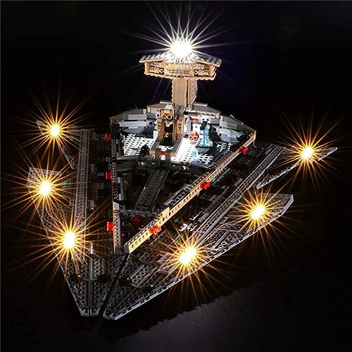 Zestaw oświetleniowy USB do Lego 75055 Star ImperialDestroyer zestaw budowlany (nie zawiera modelu LEGO)