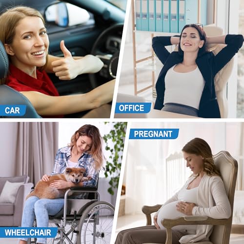 Lofty Aim Lumbar Support Pillow for Car, Memory Foam Lumbar Pillow for Lower Back Pain Relief - Back Cushion for Driving, Chair Support for Car-Office Chair, Wheelchair - 4D Mesh Black - Image 6