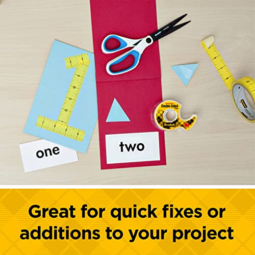 Scotch Double Sided Tape, 1/2 In X 500 In, 6 Dispensered Rolls (6137H-2Pc-Mp) #TOP4