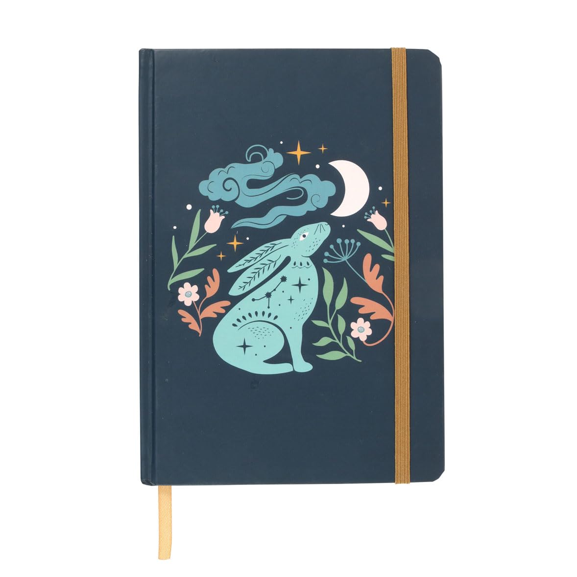 Something Different Wholesale Midnight Hare A5 Notebook - Enchanting Rabbit Design, Hardcover Journal with Lined Pages, Perfect for Writing, Drawing, and Gift-Giving