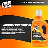 Dead Down Wind Detergent do prania | butelka 1,134 g | bezzapachowy | delikatny eliminator zapachów + środek do usuwania plam do akcesoriów myśliwskich, sprzętu i ubrań, bezpieczny dla skóry wrażliwej