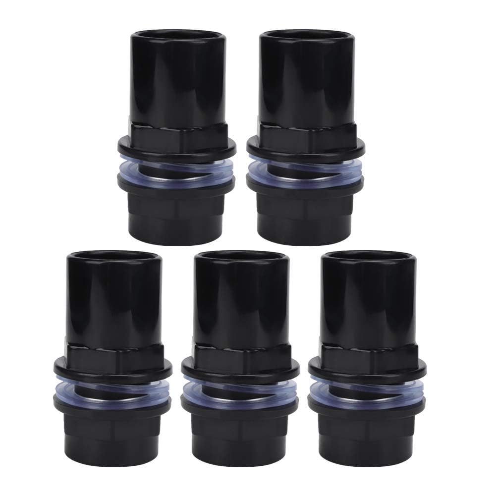 Pssopp 5 Piezas Convertidor de Tubería de Agua de Acuario Adaptador de Manguera de Acuario de PVC Conector de Tubería de Agua de Acuario Conector de Tubería Recta Accesorios de Acuario(32mm)