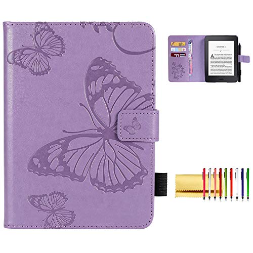 Techcircle �X�}�[�g�t�H���I�P�[�X Kindle Paperwhite (��10���� - 2018�N / �ȑO��Paperwhite����) �p �y�ʎ��C�t���b�v���U�[�ی�J�o�[ �E�F�C�N/�X���[�v�@�\���T�|�[�g �p�[�v��