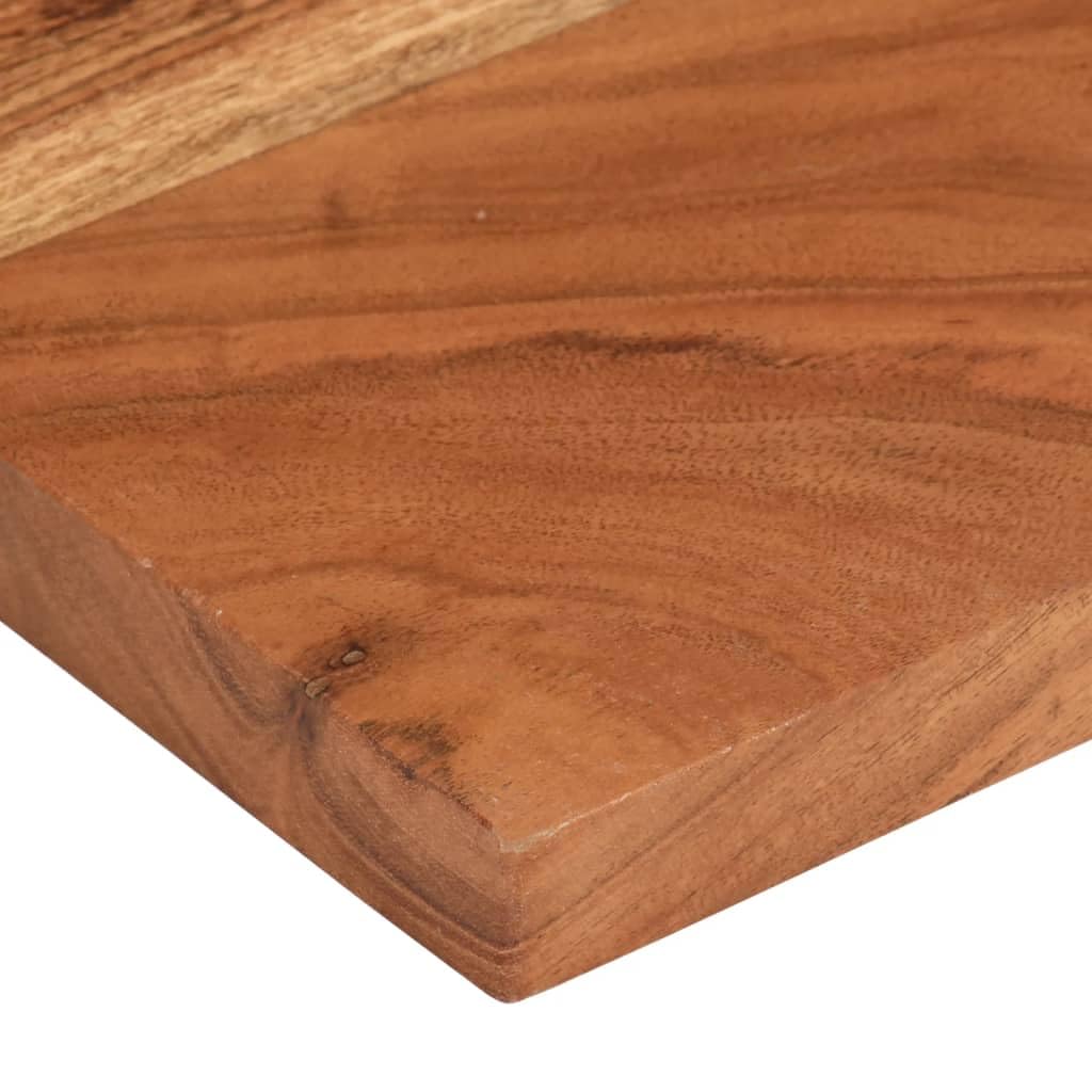 Hothingwell Prostokątny blat stołu z litego drewna akacjowego 40 x 20 x 2,5 cm, wymienny blat do stołu barowego lub bocznego, rustykalny design i gładka powierzchnia Łatwe do czyszczenia