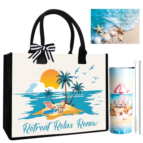 Cadeau de retraite pour femme 2024, meilleur cadeau de retraite cool pour collègue, enseignante, infirmière, patron, amis, maman, grand-mère, retraités, employés avec gobelets de 590 ml, sac