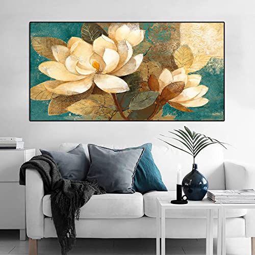 Gravures peintures toile fleurs de qualité supérieure art mural 60x120cm - 2