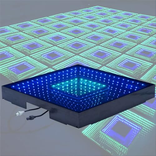 3D Infinity LED Dance Floor, Tempered Glass Panel, Dance Floor