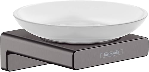 Miniatura 6 de hansgrohe AddStoris 41746140 - Jabonera en bronce cepillado (2 pulgadas) Bronce cepillado,Cromo cepillado negro,Cromado,Mate negro,Óptica de oro
