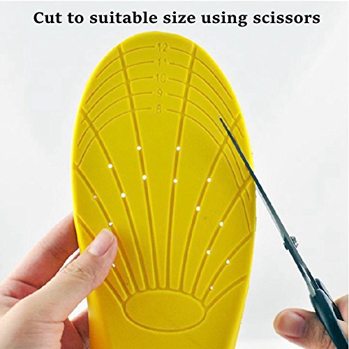 Image of Amitataha Shoe Insoles,Memory Foam Insoles, Providing Excellent Shock Absorption And Cushioning For Feet Relief,Comfortable Insoles For Men And Women For Everyday Use(Yellow, L [Us M:8-12 /W: 10-15])