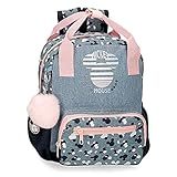 De Joumma Bags Disney Mickey Denim, Equipaje Bolsa De Mensajero Niñas, Azul (Blue), 21x27x11 Cms