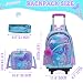 Imagen de HTgroce Mochila Escolar con Ruedas Niña, Sirena