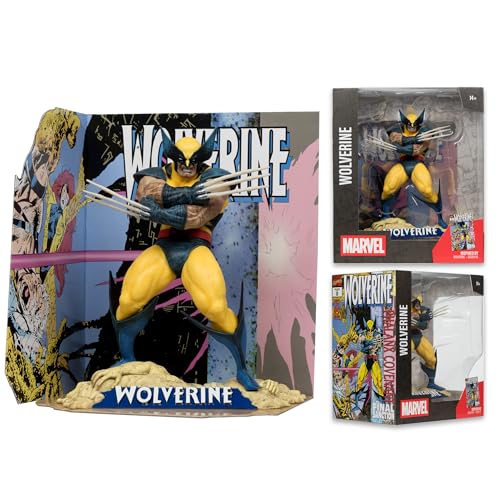 McFarlane Marvel Wolverine 1:10th Scale Collectible with Scene (Wolverine #85) Toys, Multicolor, 7.59 inches - Image 2