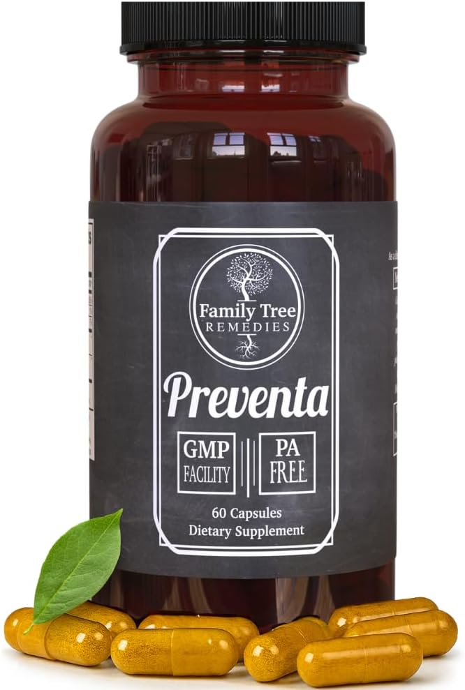 Family Tree Remedies Preventa Supplement – Daily Support with PA-Free Butterbur, Magnesium, B2, Feverfew – Trusted by Specialists – 60 Capsules, 1 Month Supply