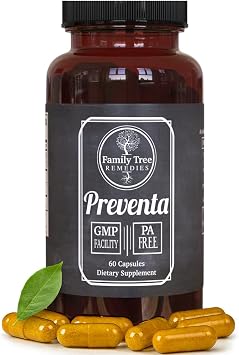Family Tree Remedies Preventa Supplement Daily Support with PA-Free Butterbur, Magnesium, B2, Feverfew Trusted by Specialists 60 Capsules, 1 Month Supply