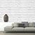 Muriva Painted White Brick Wallpaper