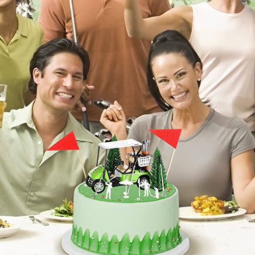 Moxweyeni 21 Pieces Golf Cake Decorations, Birthday Cake Toppers Mini Golf Cart Toy For Sport Themed Boy Girl Birthday Party Supplies #TOP6