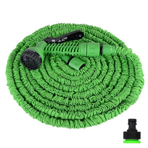 Flexible Expanding Magic Hose Anti-Leakage Garden Hose 3 Times Stretch Small Magic Water Hose with 7 Function Spray Nozzle (25FT)