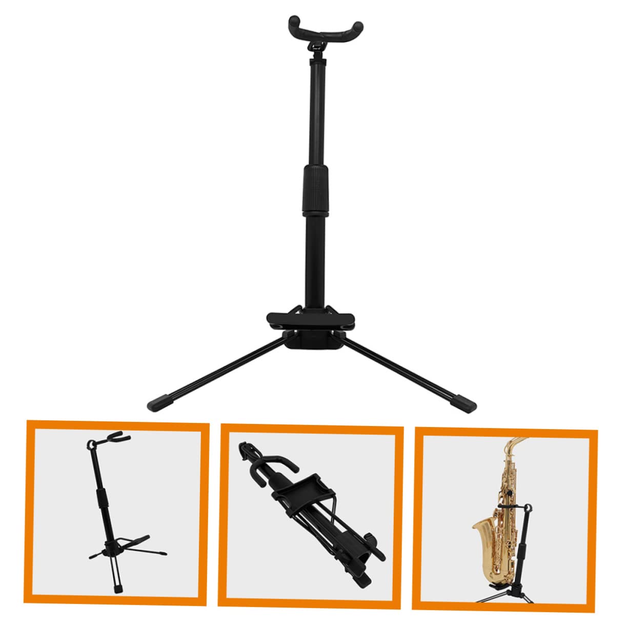 Didiseaon Soporte Eléctrico para Soporte De Trompeta Soporte para Oboe De Suelo Estante para Clarinete Soporte para Instrumentos Abdominales Instrumento De Viento Plegable