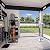 BinpLax 8'x4' Shed Galvanized Steel Storage Sheds with Triple Doors Weatherproof Outdoor Utility Sheds, Dual Lock Lean to Shed with Sloped Roof for Mower, Bike, Generator, Garden Tools (Black)