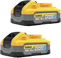 Vista 10 de DEWALT 20V MAX XR 5 Ah batería de ion de litio 2-Pack Premium de alta capacidad Paquetes de baterías inalámbricas para herramientas (DCB205-2)