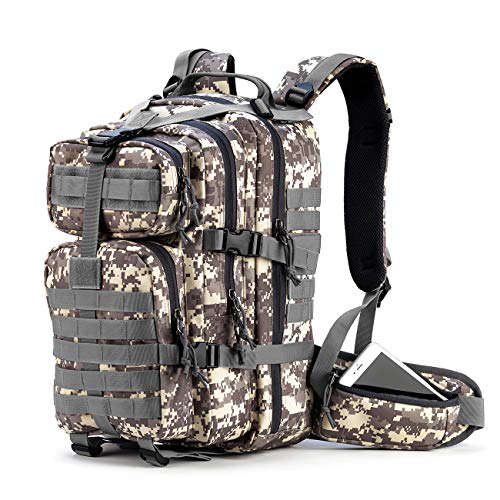 Gelindo Military Tactical Backpack, Hydration Backpack, Army Assault Pack Molle Bag for Outdoor Hiking Camping, 35L