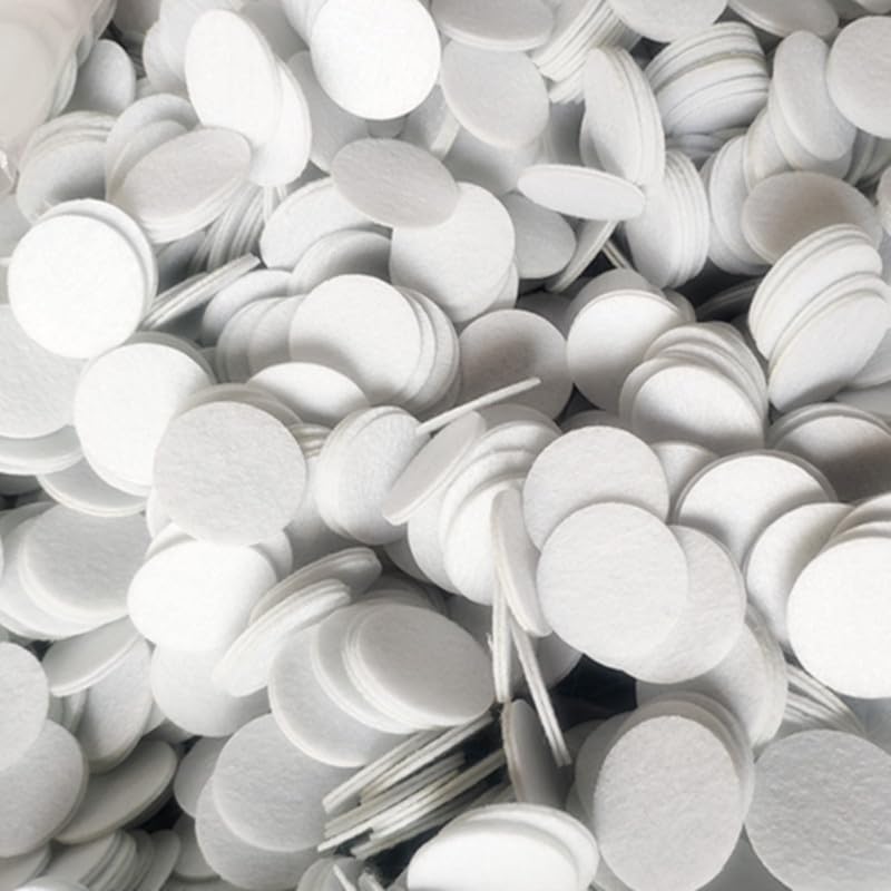 Miniatura 4 de 400 filtros de algodón de microdermabrasión blanco, repuesto para máquina de microdermoabrasión de 0.394 pulgadas, filtros de dermoabrasión de 0.394