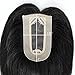 uniwigs Charm Remy Human Hair Hand Made Tied Mono Top Hair Topper For Hair Loss Thin Hair (Y-1B)