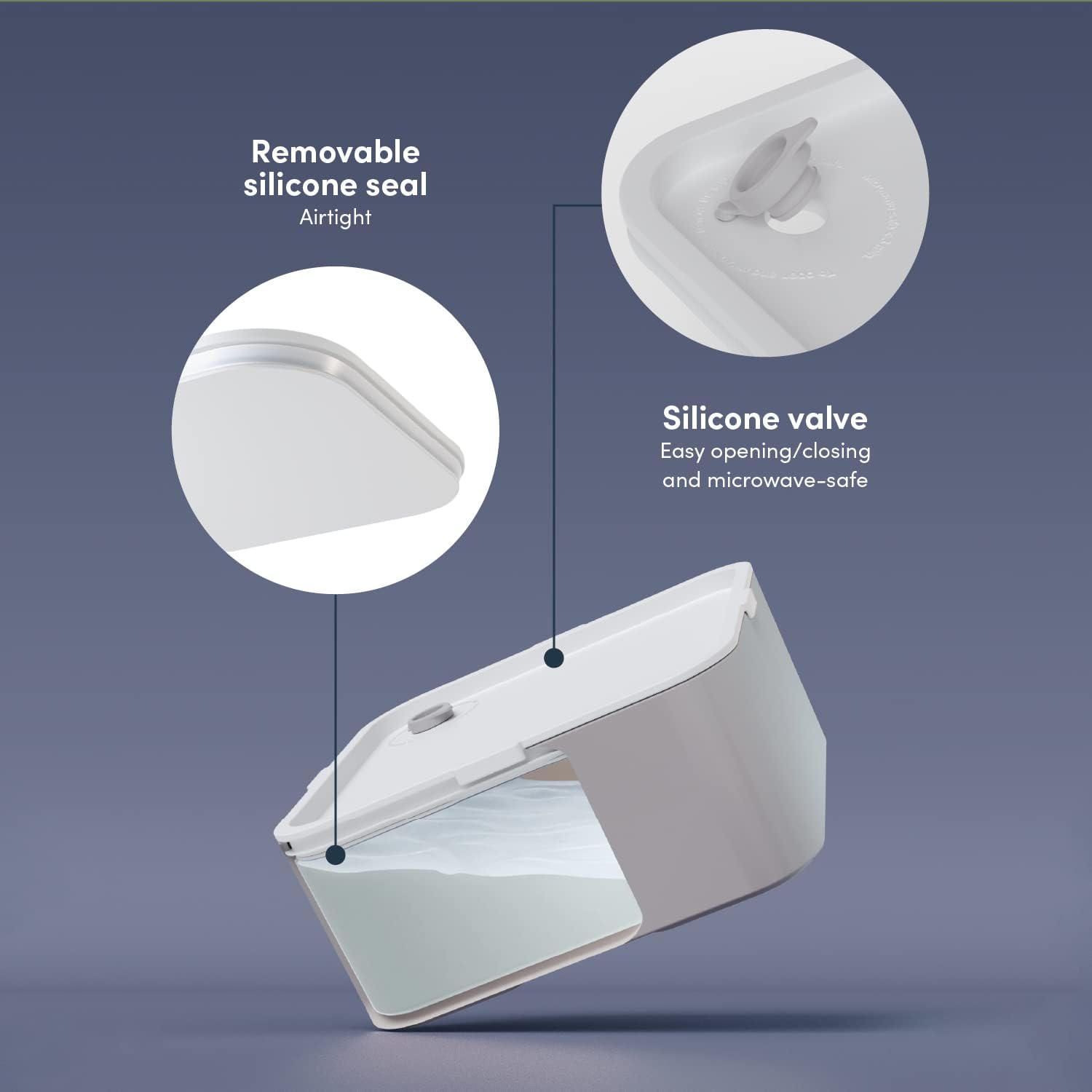 monbento - Large Bento Lunch Box MB Square Blossom with Compartments - Leakproof Lunch Box for Work/Picnic/Meal Prep - BPA Free - Microwave & Dishwasher Safe - Red & White - Image 2