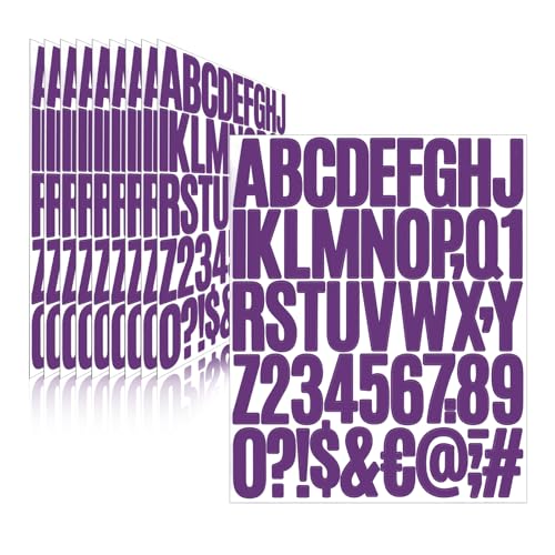 Llewyn Letter Stickers,Mailbox Numbers,2 Inch Waterproof Vinyl Alphabet