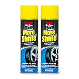 Stoner Car Care 91044-2PK Original More Shine Tire Shine Spray and Tire Dressing – Non Greasy No Sling Formula for Deep Black Tires – Rain-Resistant Long Lasting Finish – 12 oz (Pack of 2)