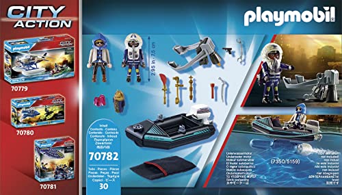 PLAYMOBIL City Action 70782 Polizei-Jetpack: Festnahme des Kunsträubers, Schwimmfähig, Spielzeug für Kinder ab 5 Jahren – Bild 5