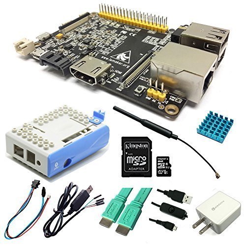 eleduino Banana Pro Super 11 in 1 Integrated Kit/New Banana Pro/HDMI Cable/TTL Cable/Sata Cable/8GB SD Card/ABS Case /5V 2A Power Supply/Power On/Off Switch Cable/Heatsink/Antenna/User Guider