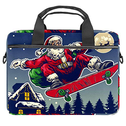 Maletín ordenador 14 pulgadas y bandolera portátil 13.3 Santa Claus Monopatín