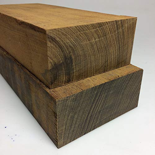 Drechselholz Edelholz Messergriffe Bastelholz - Unterwasserholz Panamakanal - Guayacan Ipe - 310x155x50mm - Schnitt bis zu 320x160x53mm - IP-310x155x50-A-A-320x160x53-100122 Cover