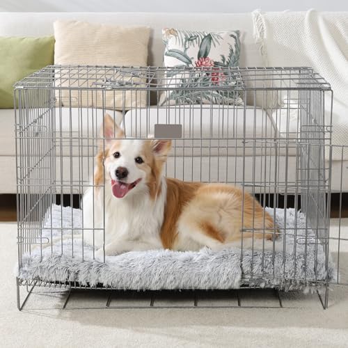 Vonabem Large Dog Bed Crate Pad 36 Inch, Washable Pet Crate Beds Large Medium Small Sized Dogs, Deluxe Plush Anti-Slip Dog Mats For Sleeping thumb #2