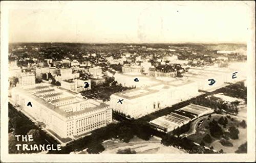 Federal Triangle Aerial View Washington District Of Columbia Original Real Photo Postcard (RPPC)