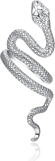 925 Sterling Silver Rings Snake Ring Gothic Jewellery for Women Men Sterling Silver Thumb Ring