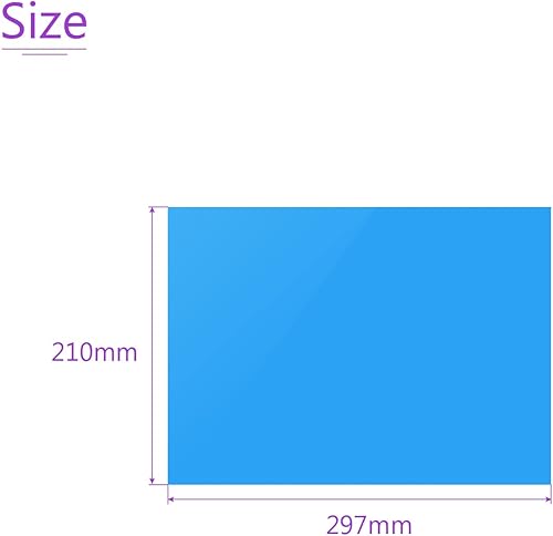 Miniatura 3 de DMiotech 10 Uds Corrección Gel Filtro de Luz Superposición Transparente Plástico PVC Hojas Azul para Foto, Película, Video